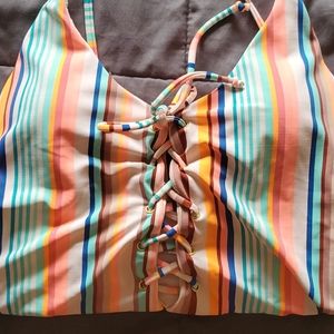 NB Rainbow Open Back 1-Piece Bathing Suit
